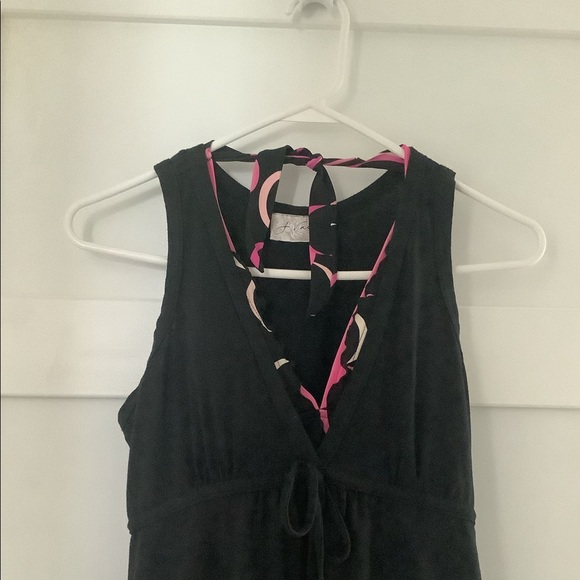 J Valdi black cotton bathing suit coverup - Picture 4 of 4